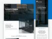 Before and after comparison of Saltire Group construction website showing luxury WordPress design transformation by iWEBAPP Agency Ottawa
