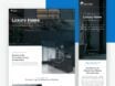 Before and after comparison of Saltire Group construction website showing luxury WordPress design transformation by iWEBAPP Agency Ottawa